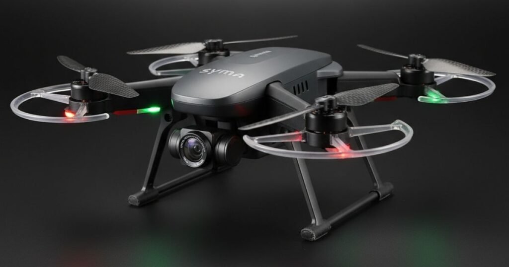 Drone Syma X5C con protectores de hélices, ideal para aprender a volar - Aerovista Store