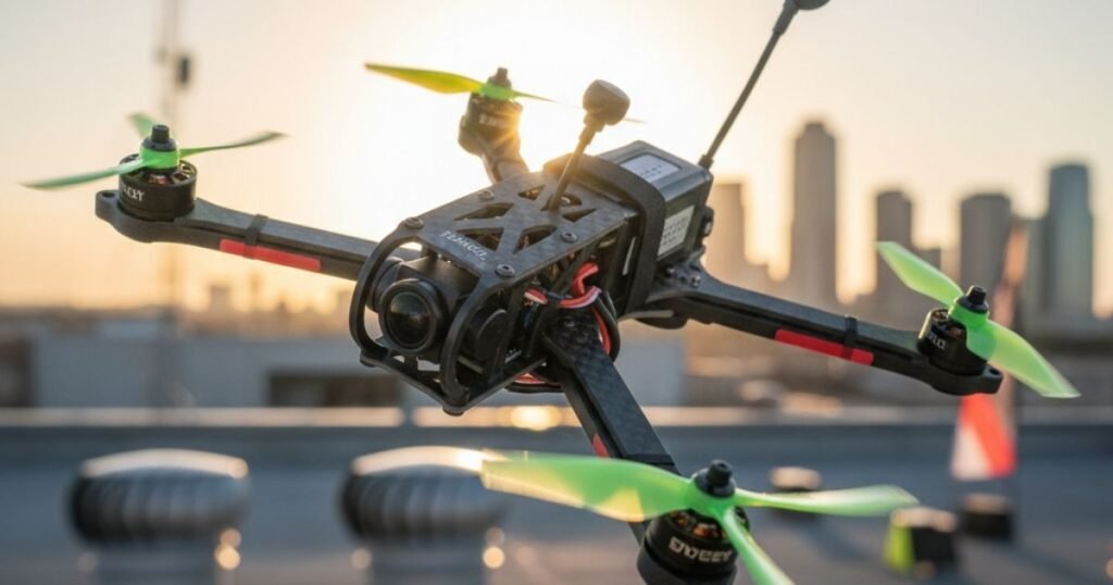 Drone FPV de freestyle con unidad aérea digital y hélices de alta velocidad - Aerovista Store