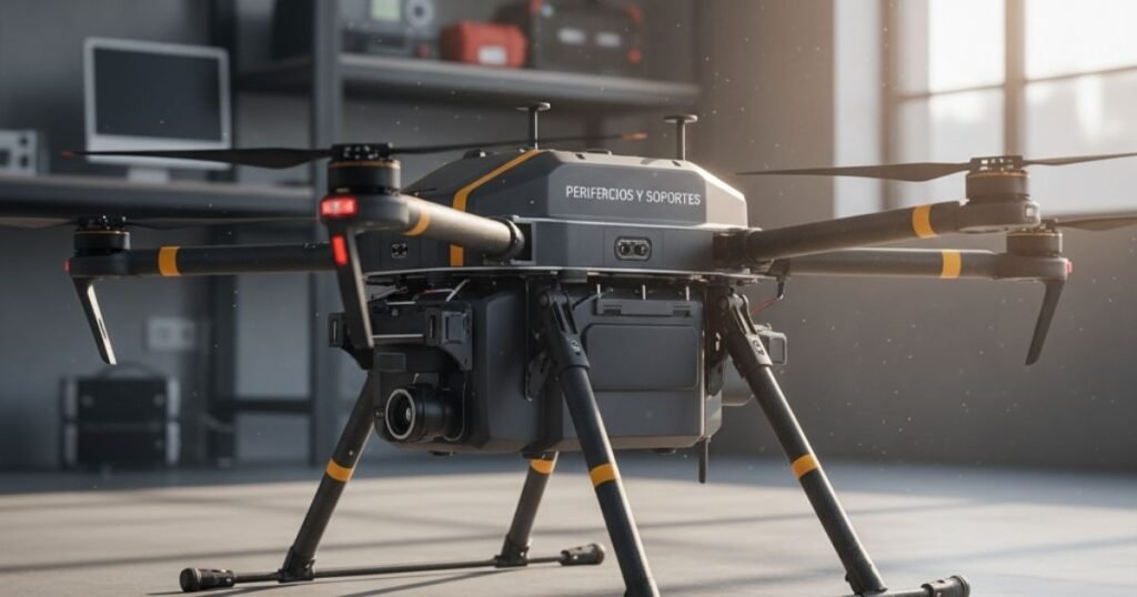 Accesorios periféricos para drones: soporte de tablet para control remoto y tren de aterrizaje extendido - Aerovista Store